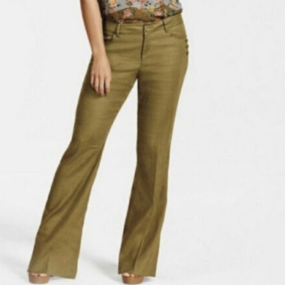 CABI Linen Trouser | Green | Size 2 - Picture 2 of 11